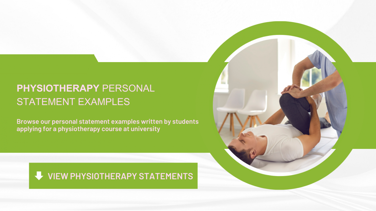examples of physiotherapy band 5 personal statements